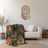 Velveteen Fleece Cottagecore: Enchanted Village